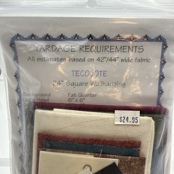 Southwest Decoratives Tecolote “Owl” Appliqué Wall Hanging Pattern Kit 24" - Picture 7 of 7